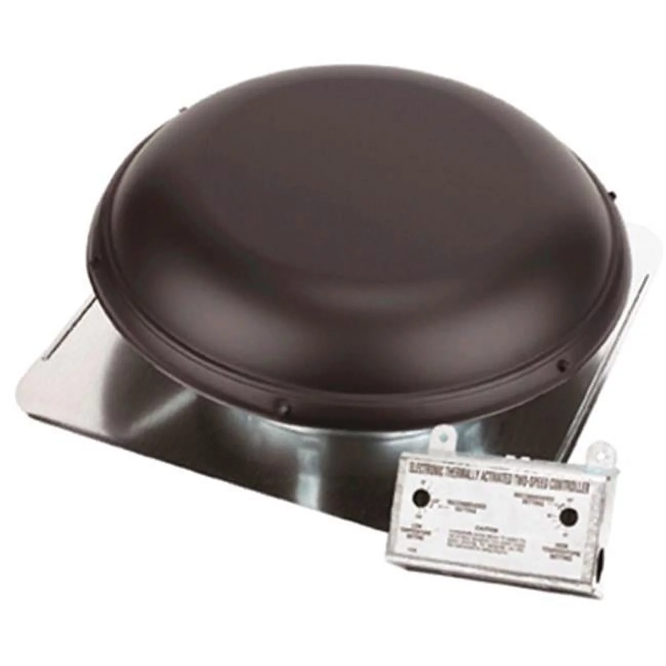 Air Vent 53848 All Season Roof Mounted Metal Power Attic Ventilator - Brown - Radiant Selections