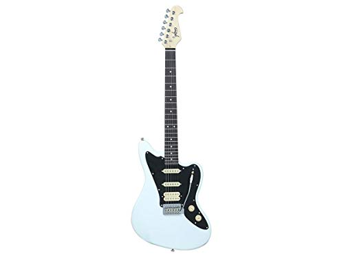 Monoprice Indo Series 6 String Basswood-Body Electric Guitar, Right, Sunburst (625882)