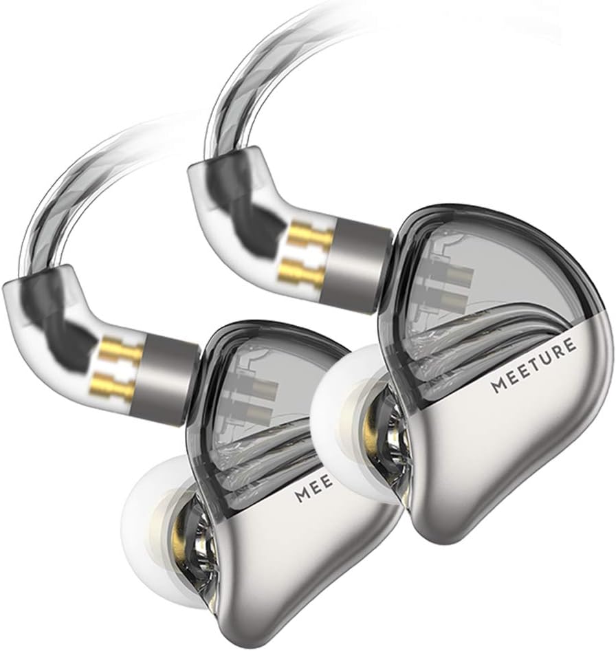 SIMGOT MT3 Hi-Res in-Ear Monitor Headphones, IEM Earphones with Detachable Cable, Noise-Isolating Musician Headset with Dynamic Driver