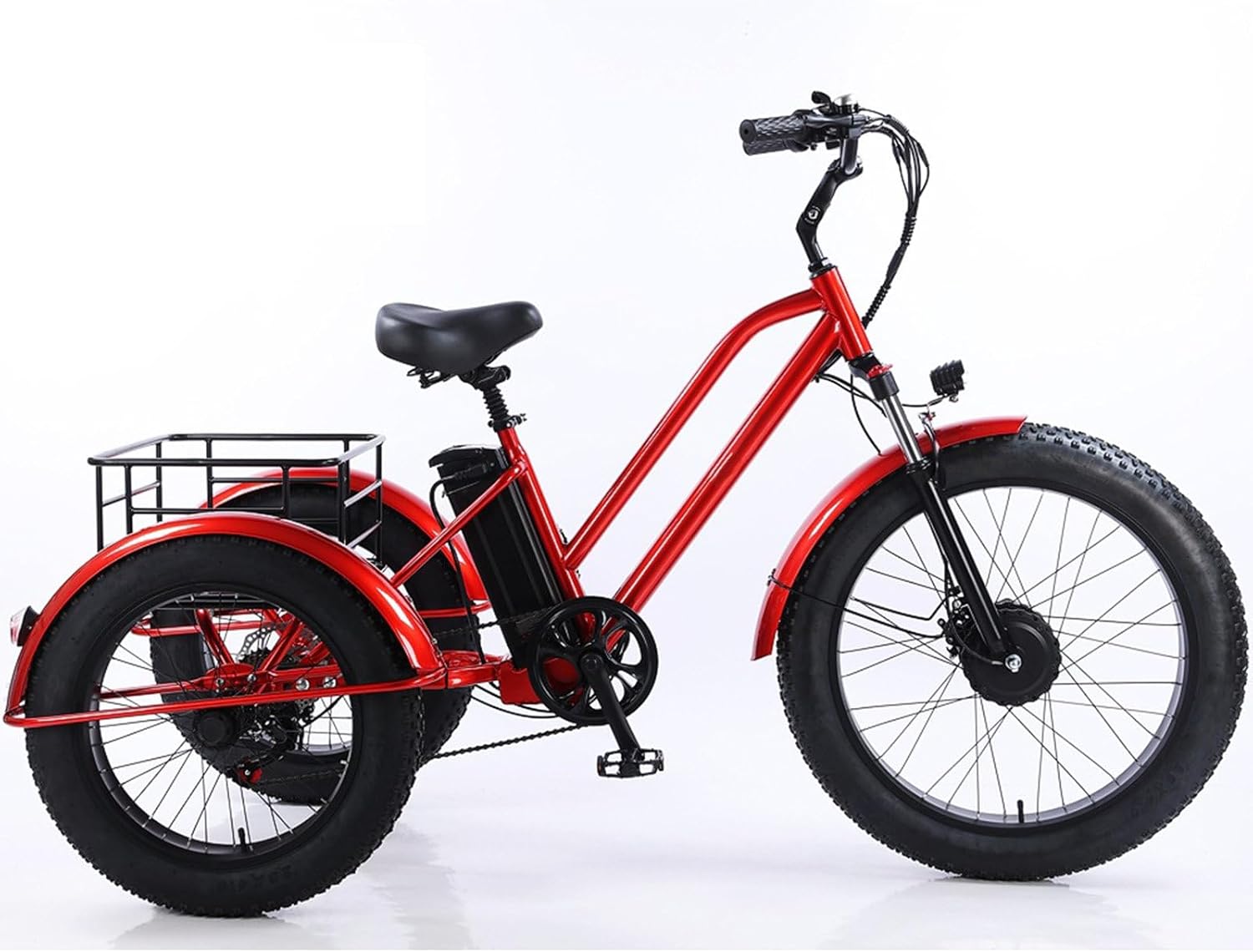 7-Speed All Terrain Fat Tire Trike (26'' Front Wheel & 24'' Rear Wheel) - Perfect For Men, Women, Seniors