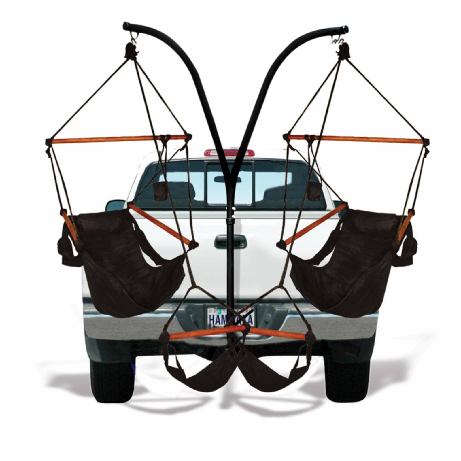 Hammaka Trailer Hitch Stand with Jet Black Hammaka Chairs Combo