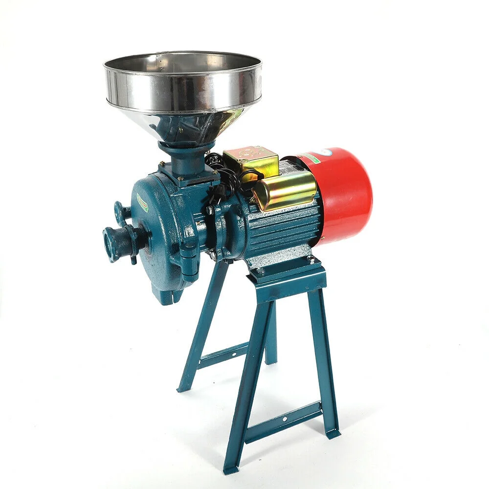 Oukaning Electric Grinder 2200W Dry Feed/Flour Mill Grain Corn Wheat Cereal Machine Home