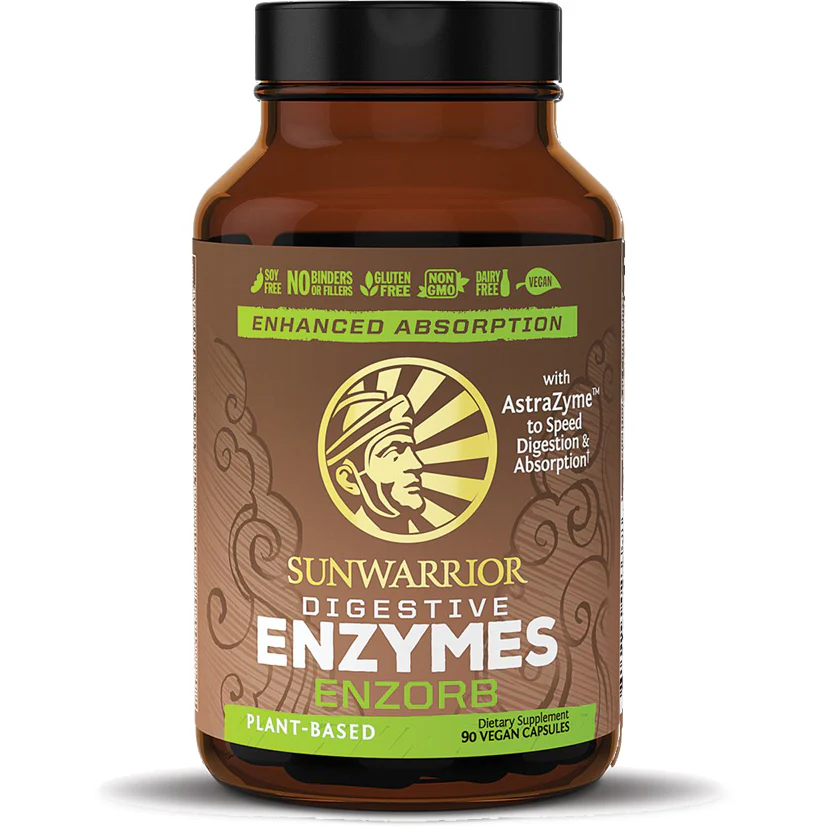 Enzorb Digestive Enzymes 90 vegcaps By Sunwarrior - Kansas Nuitrition - HNZSDS