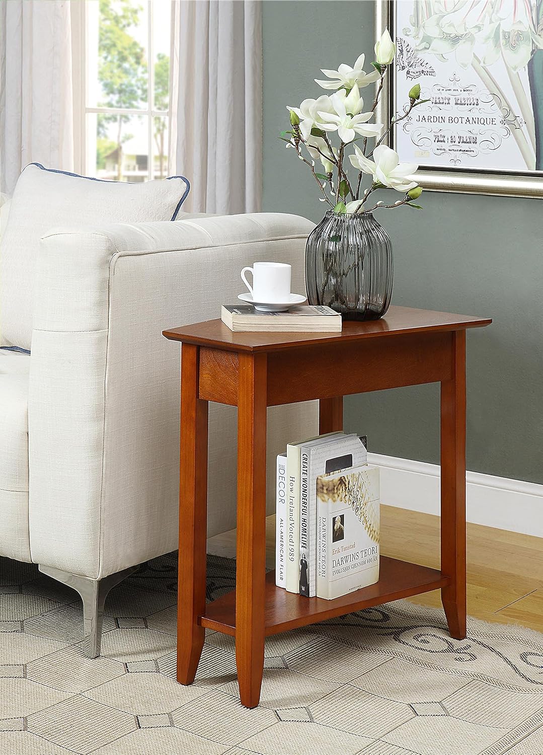 Convenience Concepts American Heritage Wedge End Table, Cherry