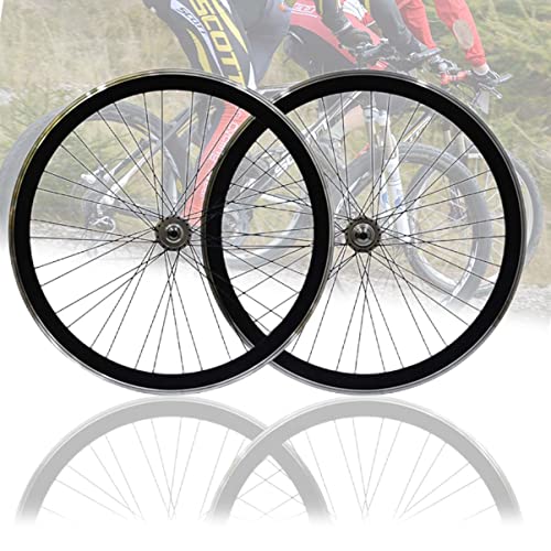 700C 32 Spoke Wheelset 40mm Height Rim Front and Rear Wheel Single Speed Ball Bearings V Brake Hub for Fixed Gear