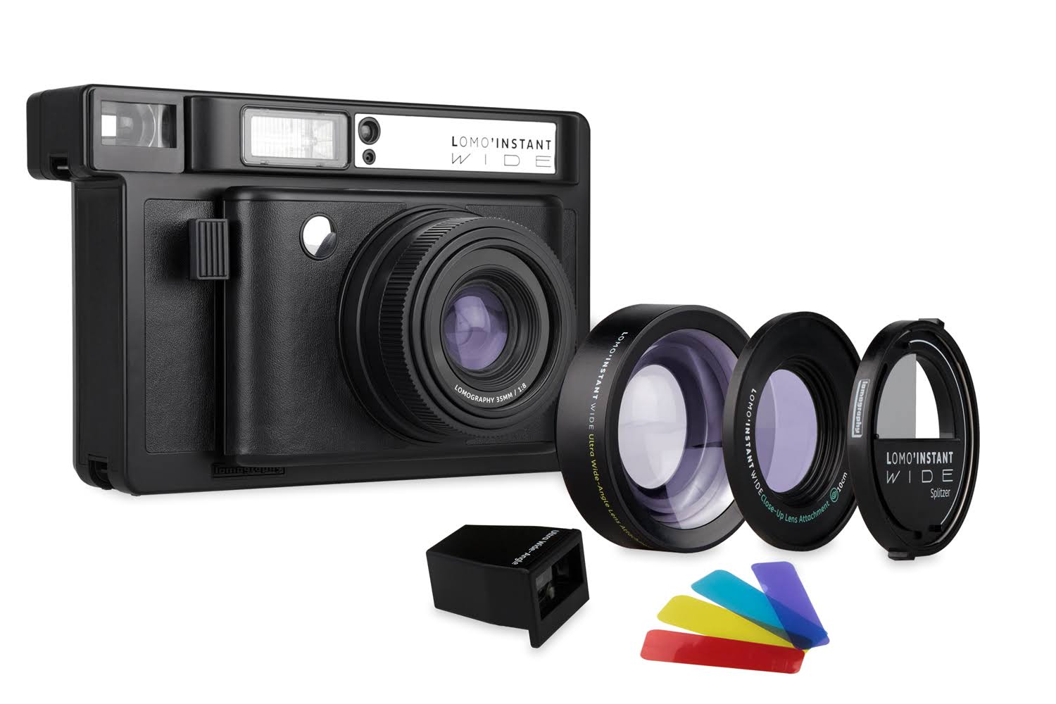 Lomography Lomo'Instant Wide Black Camera and Lenses - Megean