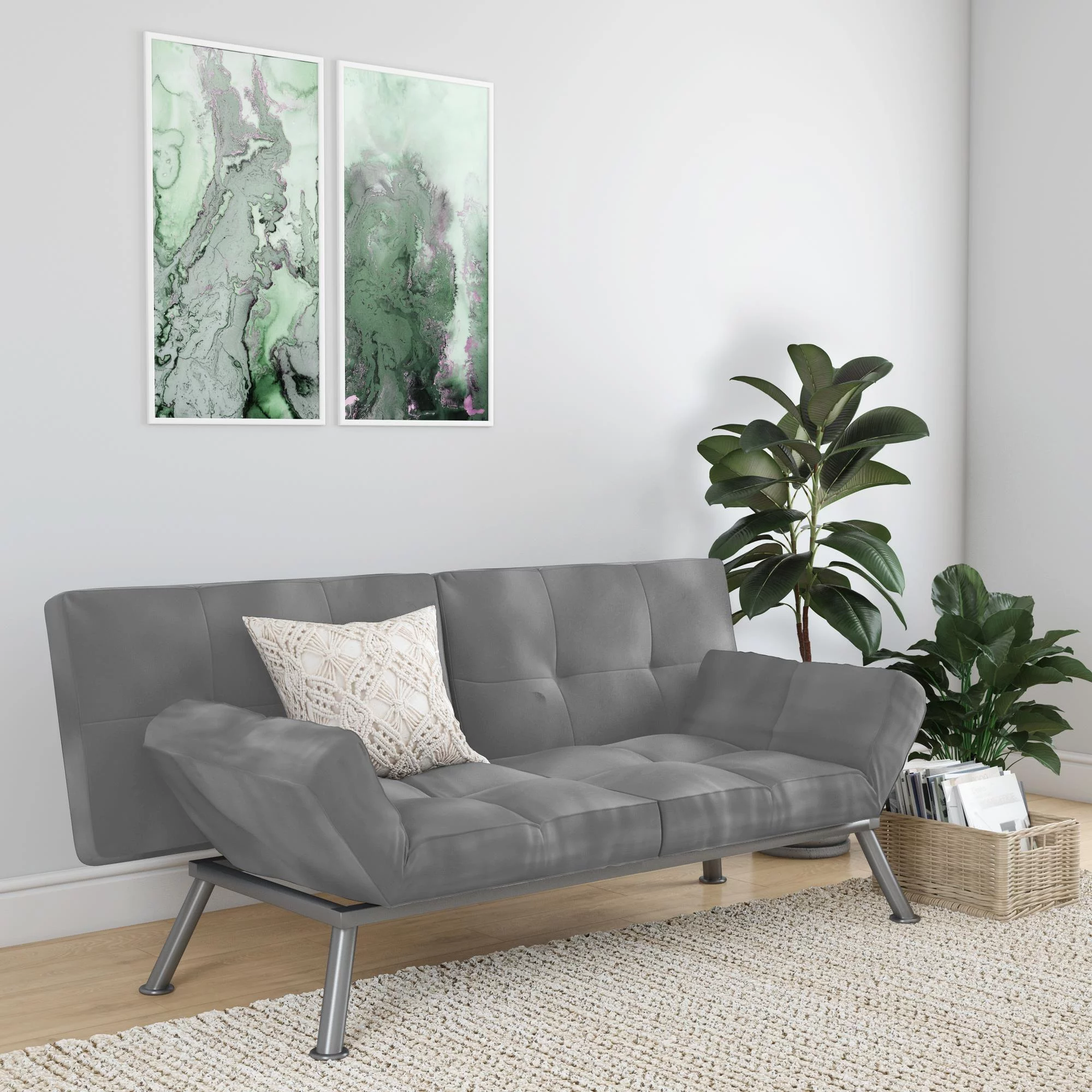 DHP Contempo Futon, Charcoal