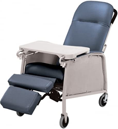 Graham-Field 574G432 Lumex 3-Position Medical Recliner, Reclining Geri Chair with Wheels, Imperial Blue