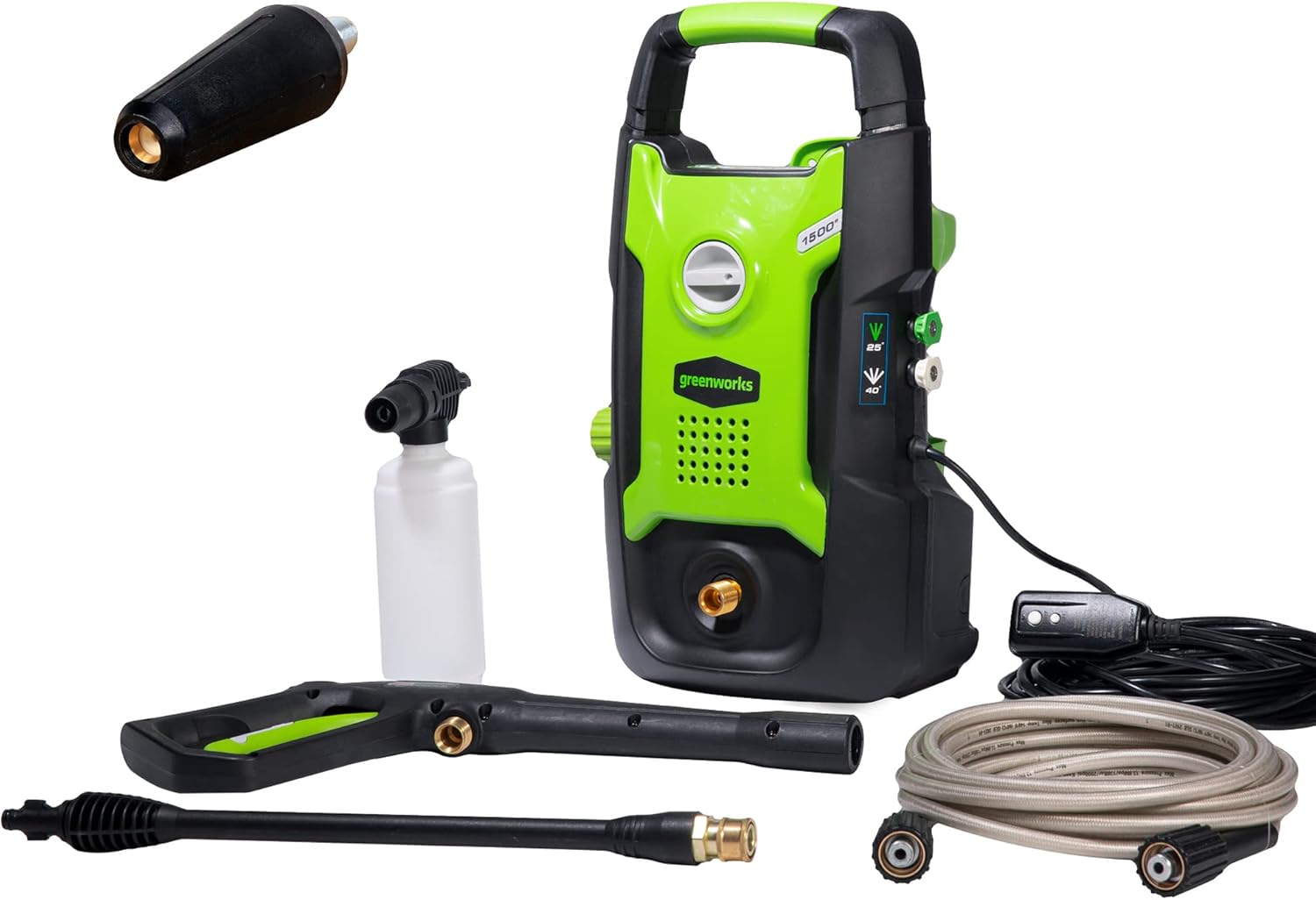 Greenworks 1600 PSI 1.2 GPM Pressure Washer (Upright Hand-Carry)