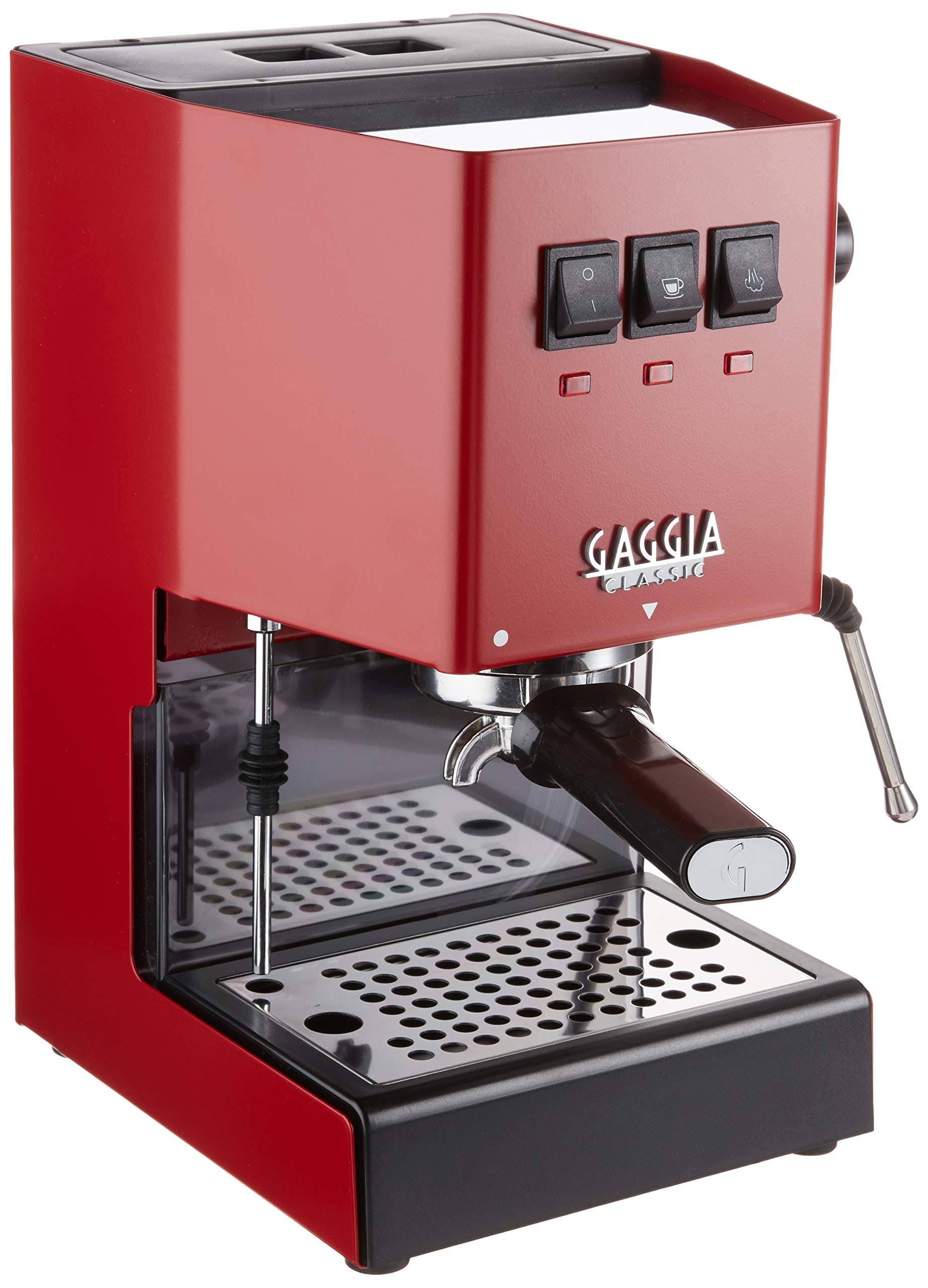 Gaggia Classic Pro Espresso Machine RI9380/47 (Cherry Red) - Megean