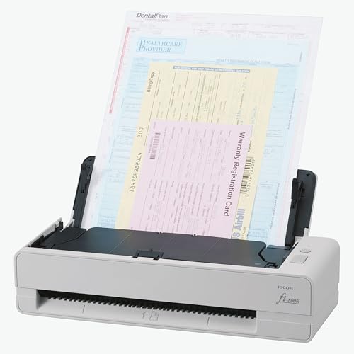 RICOH fi-800R Ultra-Compact, Color Duplex Document Scanner with Dual Auto Document Feeders (ADF)