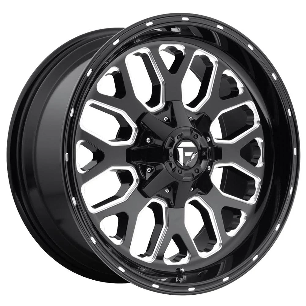 20x9 Fuel D588 Titan Gloss Black Milled D58820909452