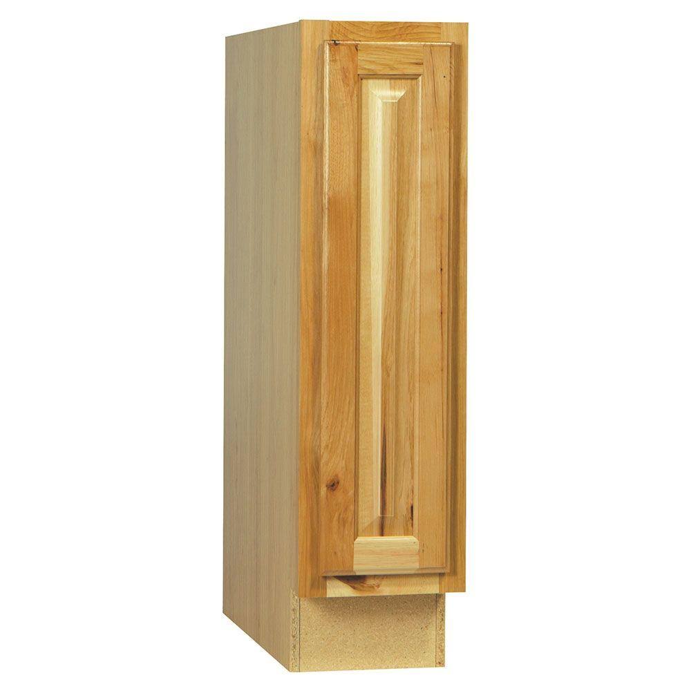 Hampton Bay 9x34.5x24 in. Hampton Base Cabinet in Natural Hickory