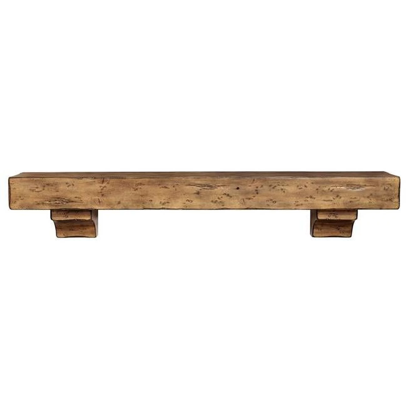 72 in. The Shenandoah Shelf or Mantel Shelf Finish, Dune Rustic Distressed