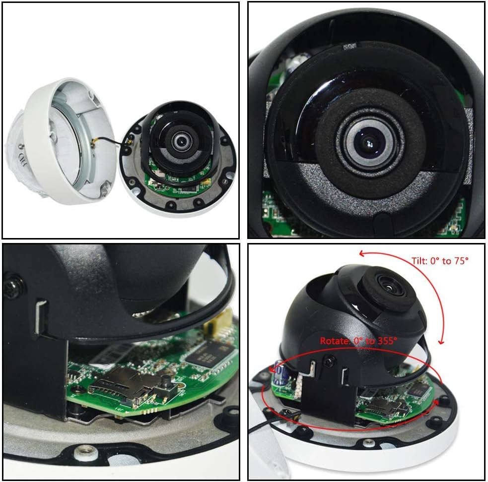 DS-2CD2143G0-I 4MP IP Camera 2.8mm PoE Dome Camera 3-Axis IP67 IK10 H.265+ Support Firmware Upgrade