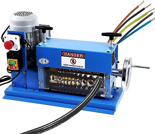 Automatic Wire Stripping Machine for 0.06" -1.5", [High Precision] [75 ft/min] Wire Stripper Tool with An Extra Manual Crank