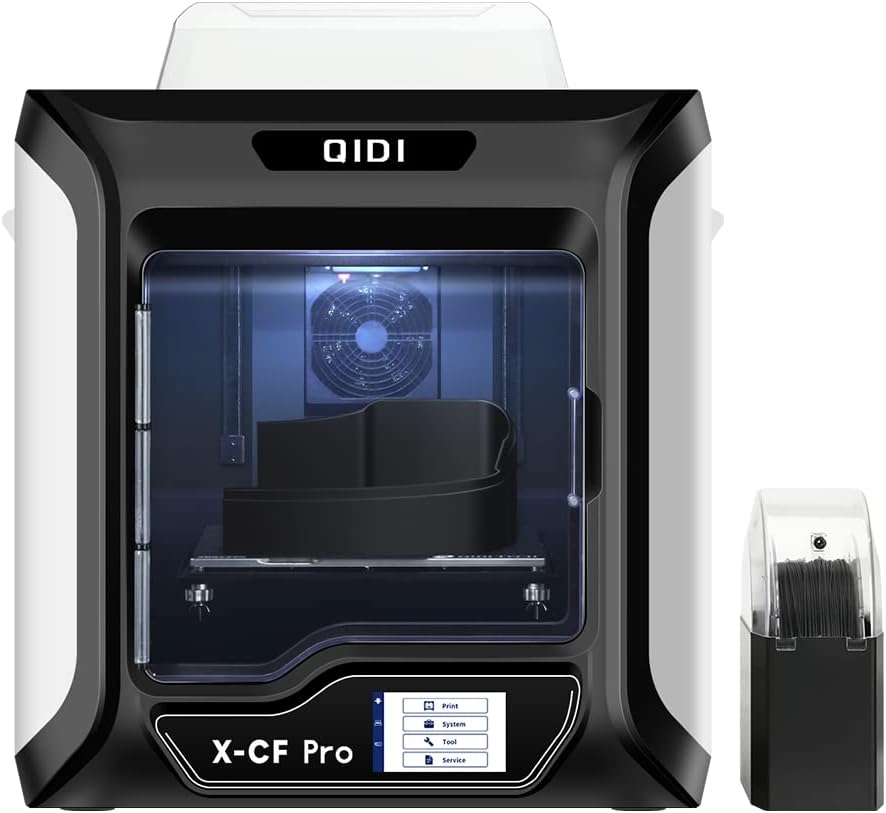 R QIDI TECHNOLOGY X-CF Pro Industrial Grade 3D Printer,Specially Developed for Printing Carbon Fiber&Nylon with QIDI Fast Slicer, Automatic Leveling
