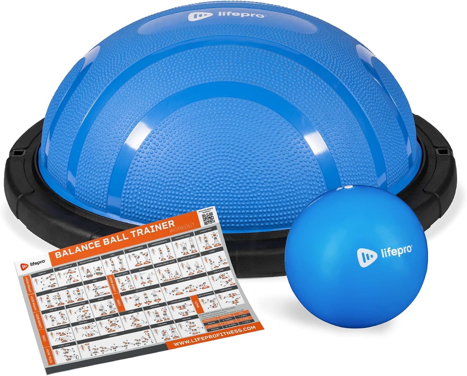 LifePro Half Exercise Ball Trainer - Balance Ball for Exercise - Balance Ball Trainer - Stability Ball for Exercise, Full Body Workout