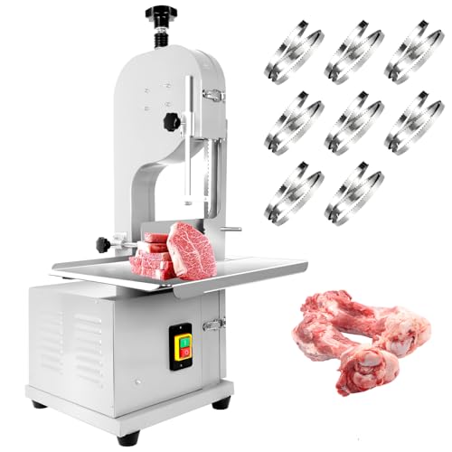 1500W Commercial Bandsaw Machine, 19x14" Stainless Steel Worktable, Cuts 0.04-5.0" Thickness Electric Bone Saw Machine