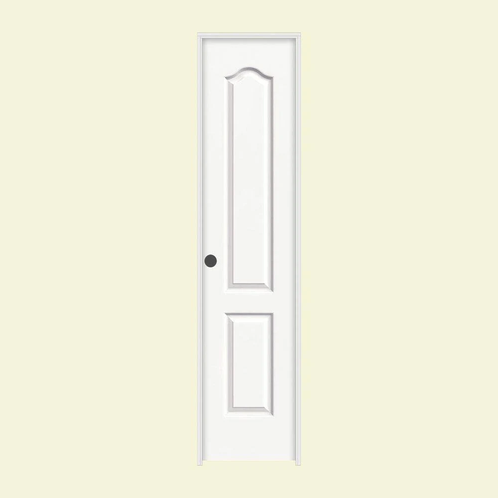 JELD-WEN 18 in. x 80 in. Princeton White Painted Right-Hand Smooth Molded Composite MDF Single Prehung Interior Door