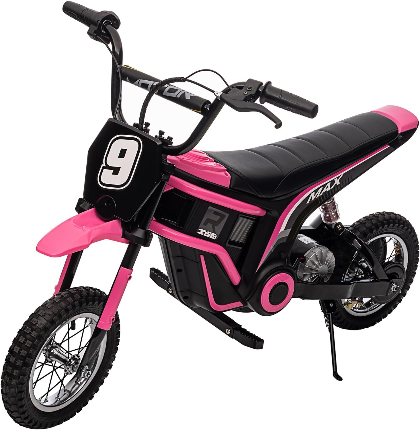 24V Ride On Motorcycle Dirt Bike, Dirt Rocket Electric-Powered Dirt Bike with Authentic Motocross Dirt Bike Geometry, Rear-Wheel Drive, High-Torque
