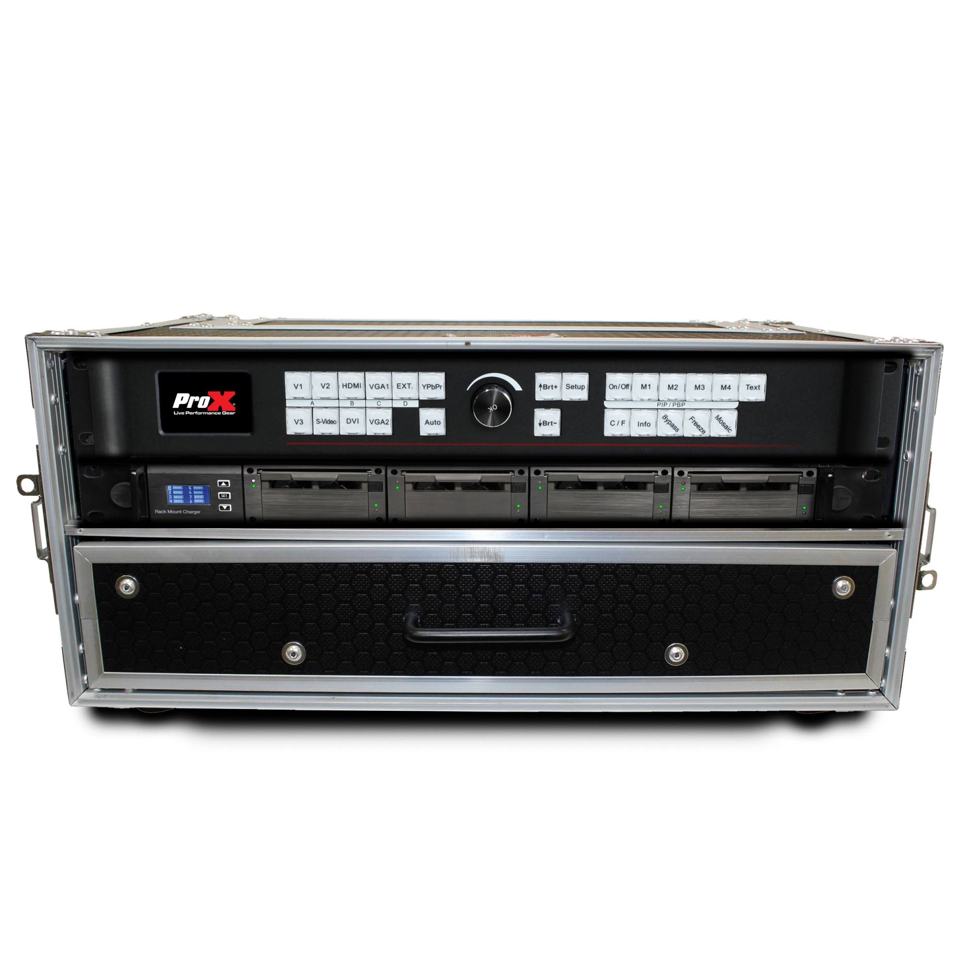 Prox XS-WM2U2DR 2U Rack Case with 2U Rack Drawer