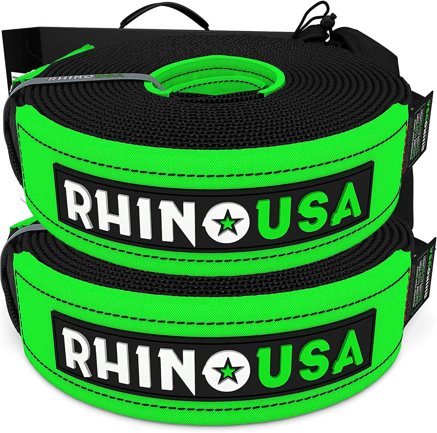 Rhino USA Recovery Tow Strap (3" x 30') Lab Tested 31,518lb Break Strength