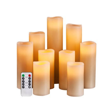 Flameless LED Candle Light Bright Flickering Bulb Battery Operated Tea Light with Realistic Flames Fake Candle for Birthday/Wedd
