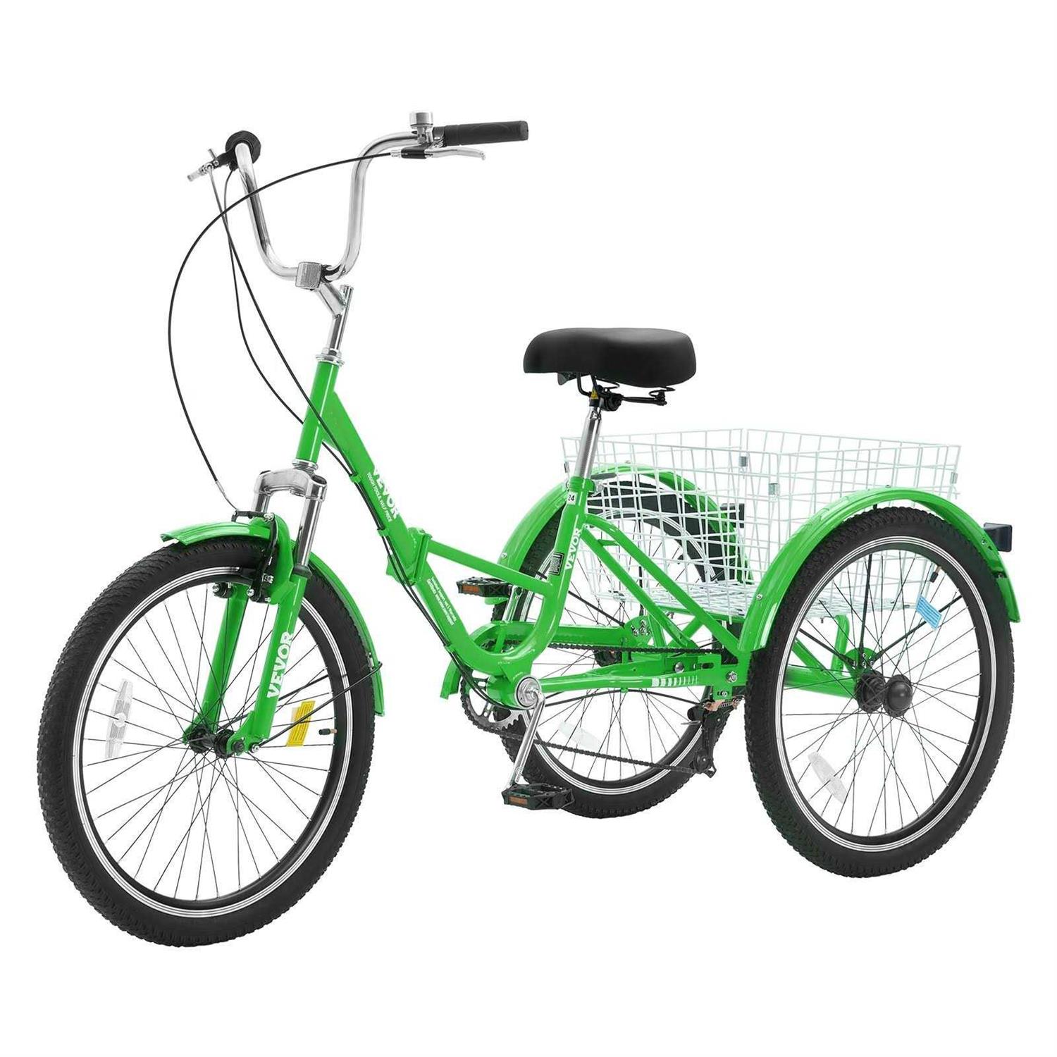 Vevor 26 in. 7-Speed 3-Wheel Adult Tricycle - Sports Supplies Online Store