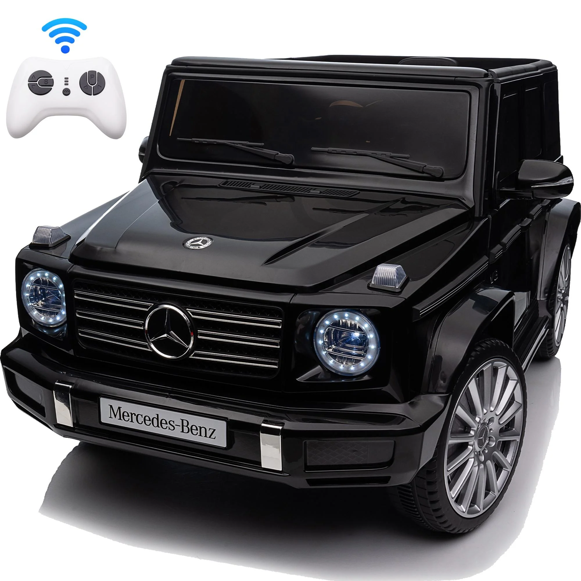 24V Ride On Cars with Remote Control, Licensed Mercedes Benz G500 Kids Electric Car for Boys Girls Gifts
