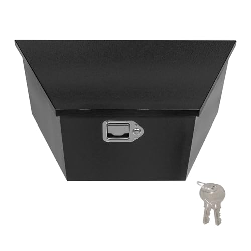 36" x 12" x 11.8" Trailer Tongue Tool Box Heavy Duty Steel Trailer Toolbox Organizer Truck Underbody Box with Latch & Keys Compatible with Pick Up