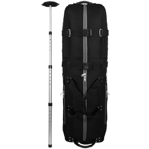 CaddyDaddy New First Class Premium Padded Golf Club Travel Cover with Wheels - Heavy Duty Golf Travel Bag for Airlines