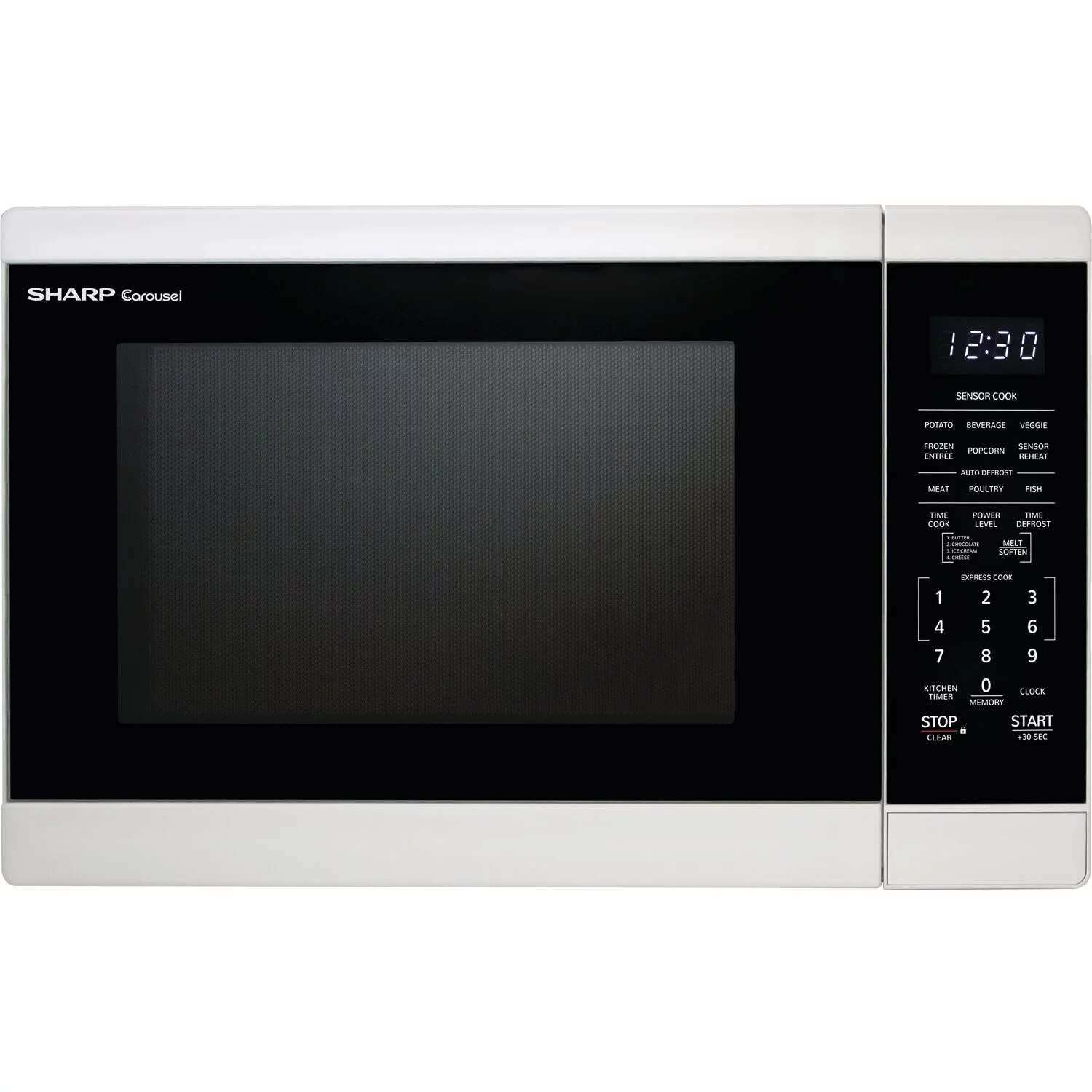 Sharp 1.4-Cu. Ft. Countertop Microwave Oven in White