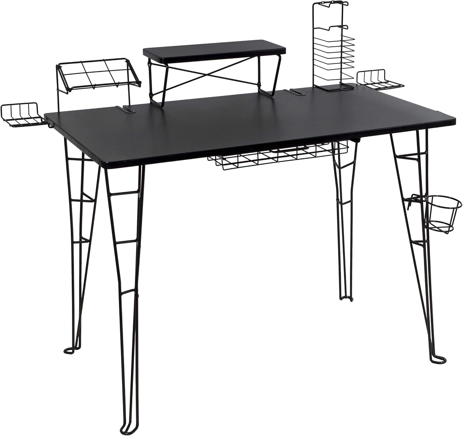 Atlantic Original Gaming Desk - integrated monitor stand, speaker stands, cable management and more PN 33935701