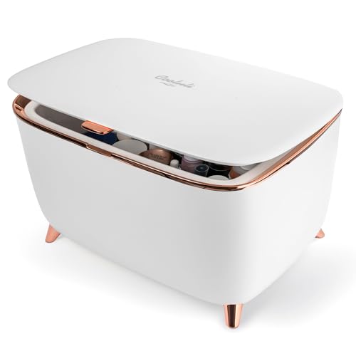 Cooluli Glam 9L Mini Skincare Fridge - Mini Fridge for Skin Care Accessories, Makeup, Cosmetics and Facial Masks Storage