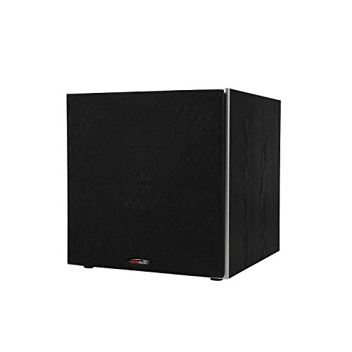 Polk Audio PSW10 10" Powered Subwoofer – Power Port Technology, Up to 100 Watts, Big Bass in Compact Design, Easy Setup with Home Theater Systems