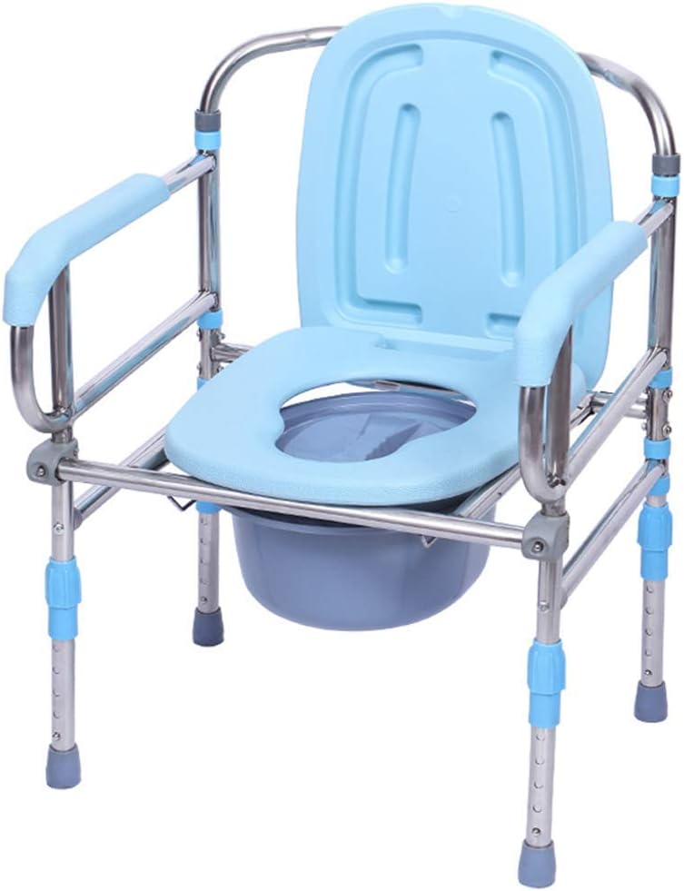 KOHARA Shower Chair for Disabled Toilet Safety Frame Bedside Commode Chair Bathroom Safety Frame Toilet Seat for Elderly Disabled Handicapped