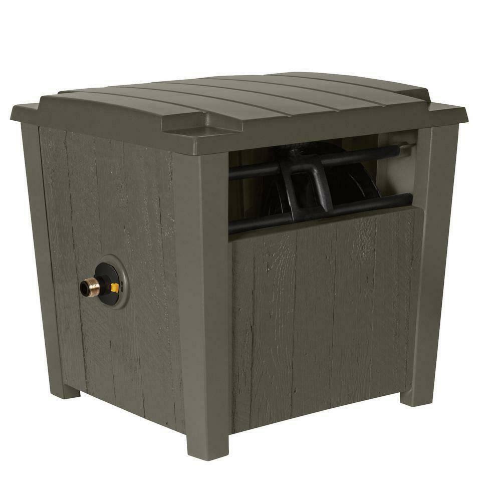 Suncast Farmhouse Hideaway Hose Reel Box