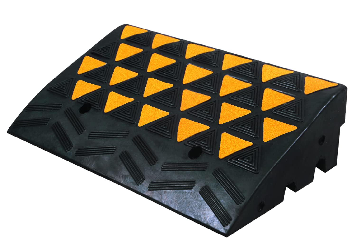 BESEA Rubber Curb Ramp 6" inch High 23.6" Wide (Heavy Duty Rubber Ramp Single Ramp), for Driveway Ramp, Car, Motorycle, Loading Dock, Truck