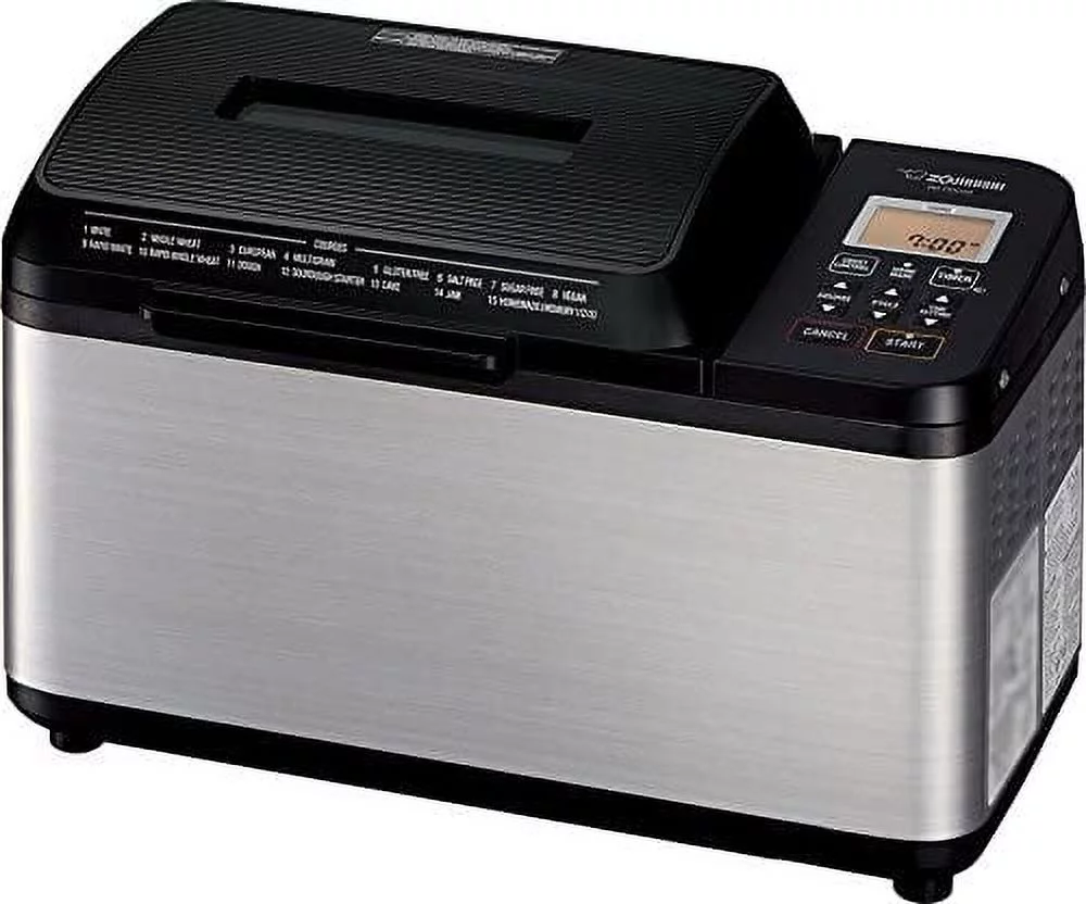 Zojirushi BB-PDC20BA Home Bakery Virtuoso Plus Breadmaker  2 lb. loaf of bread  Stainless Steel/Black