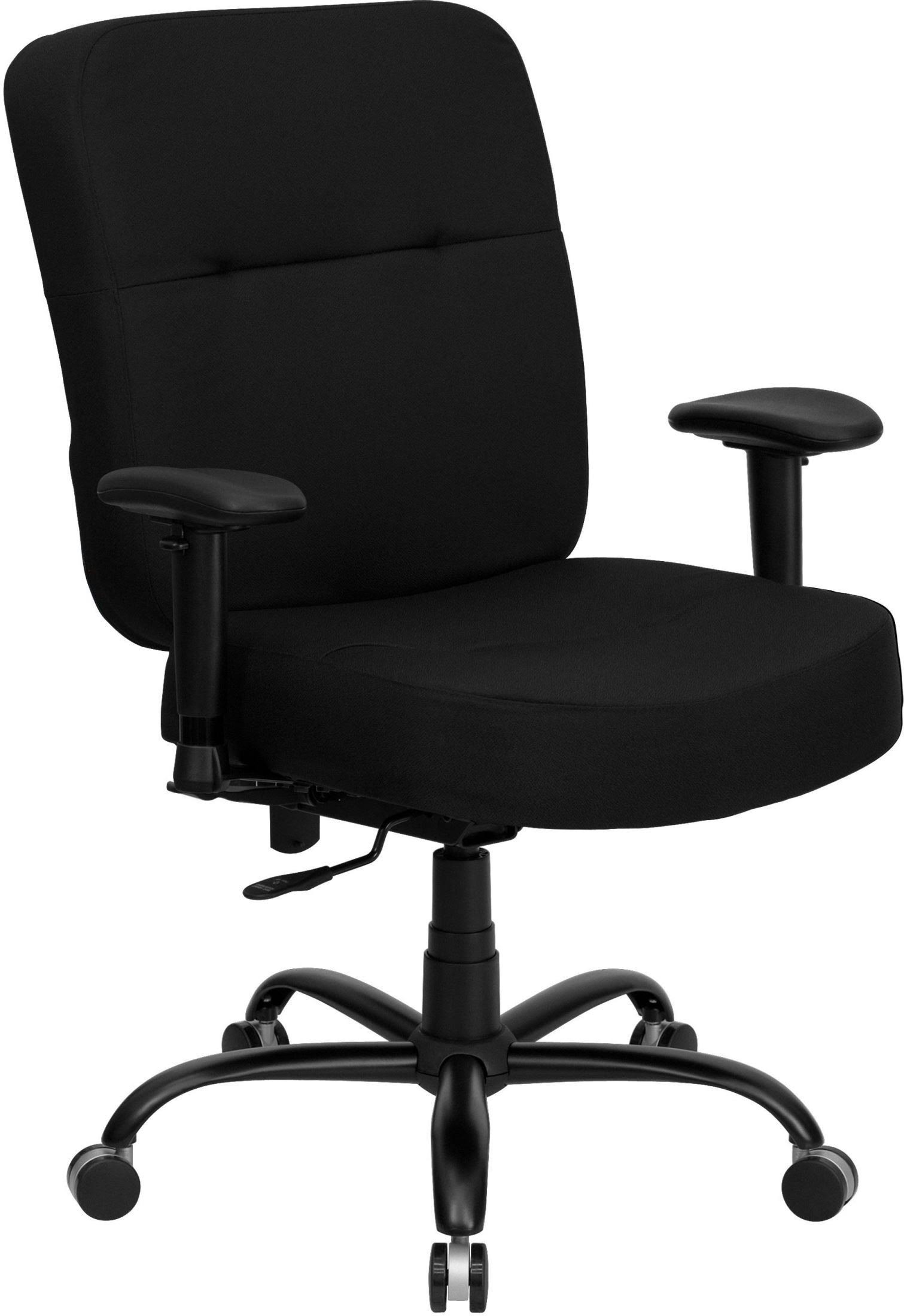 Hercules Series 400 lb. Capacity Big u0026 Tall Black Fabric Office Chair with Arms