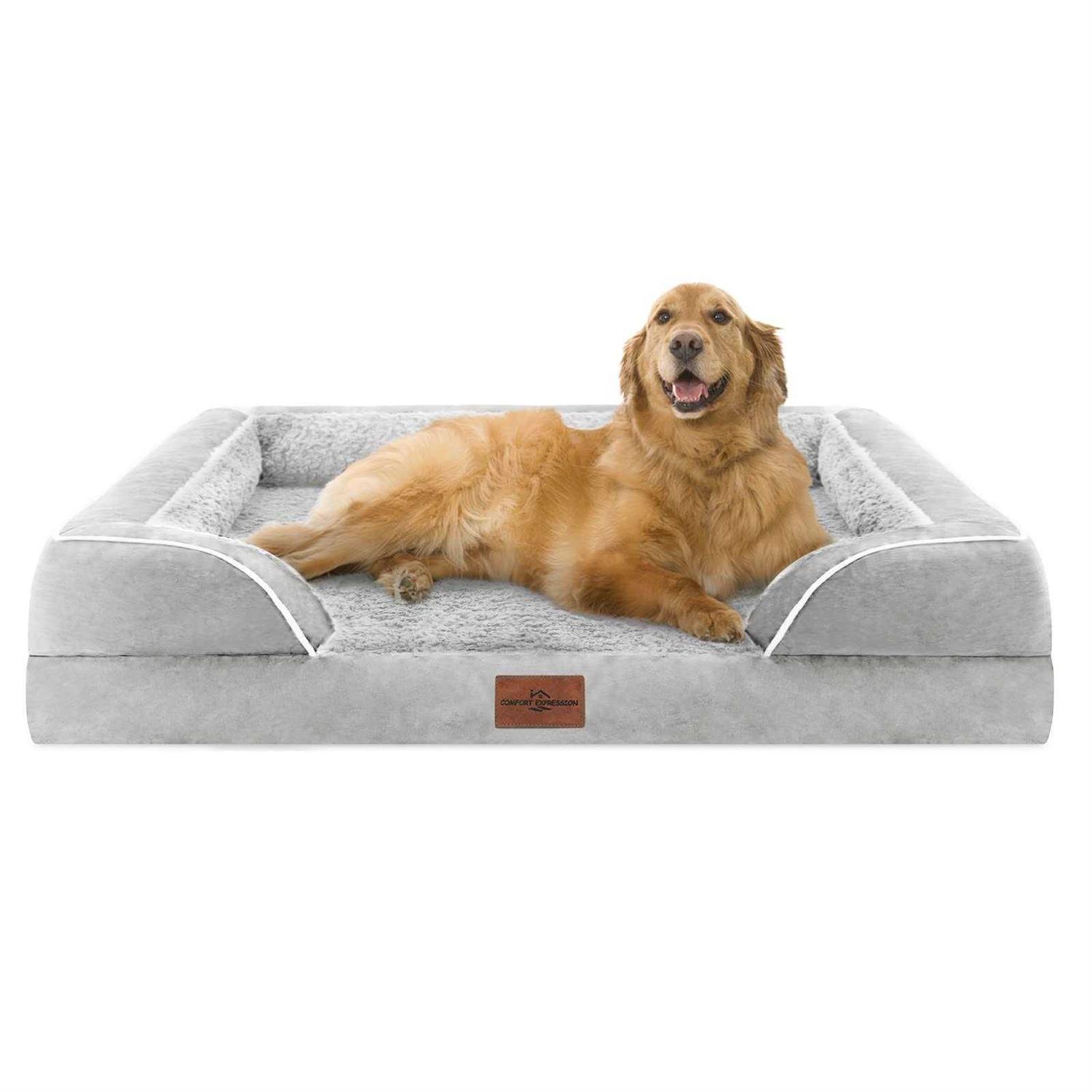 Comfort Expression Jumbo Dog Bed for Extra Large Dogs Waterproof Orthopedic Dog Bed - Pet Supplies online store