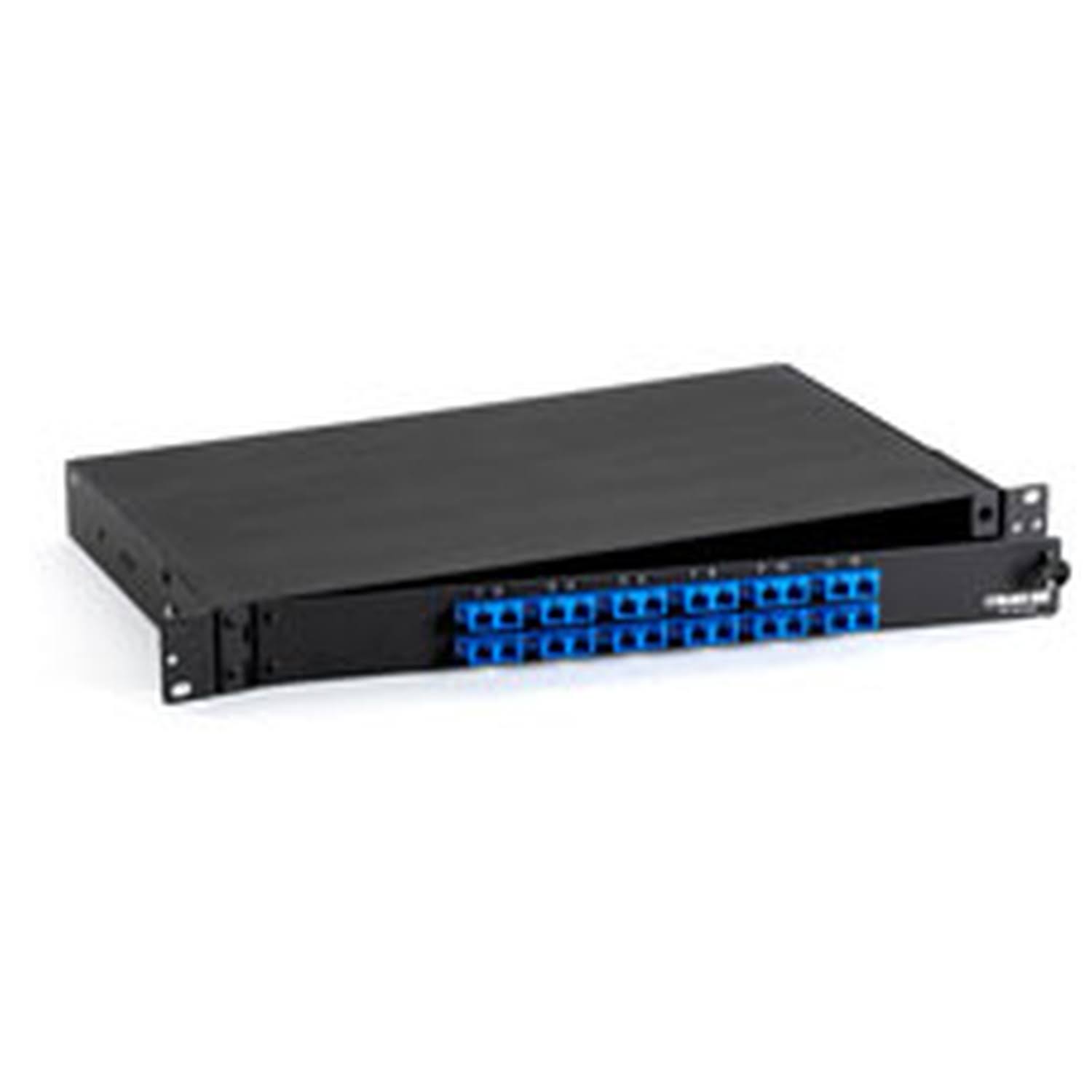Black Box Rackmount Fiber Panel Loaded Patch panel - 1U - 12 ports
