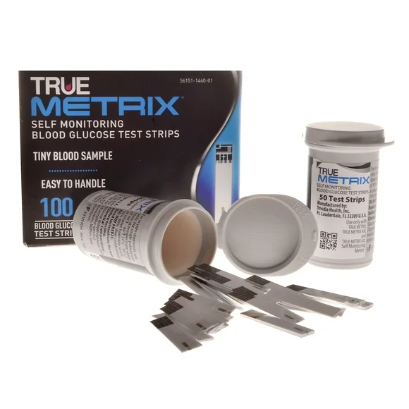 Trividia Health TRUE METRIX Self-Monitoring Blood Glucose Test Strips, 100 Count - Kansas Nuitrition - HNZSDS