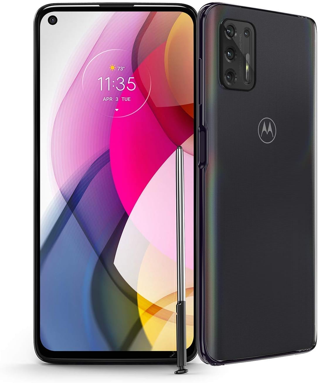 Motorola Moto G Stylus Smartphone, 128GB Storage, Unlocked Cellular - Black (Renewed)