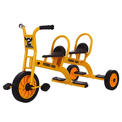 Kids Tricycle for Riders Ages 3+,Preschool Daycare Playground Kids Tricycle with Passenger Seat