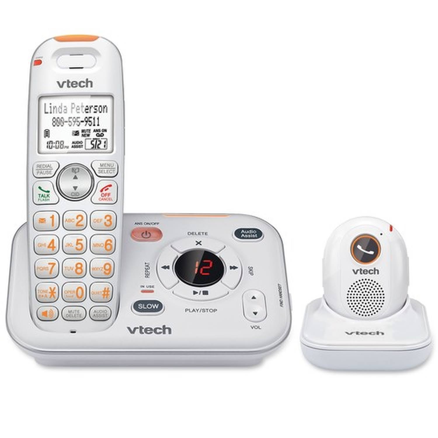 Vtech Sn6187 Careline Cordless Answering System with Pendant