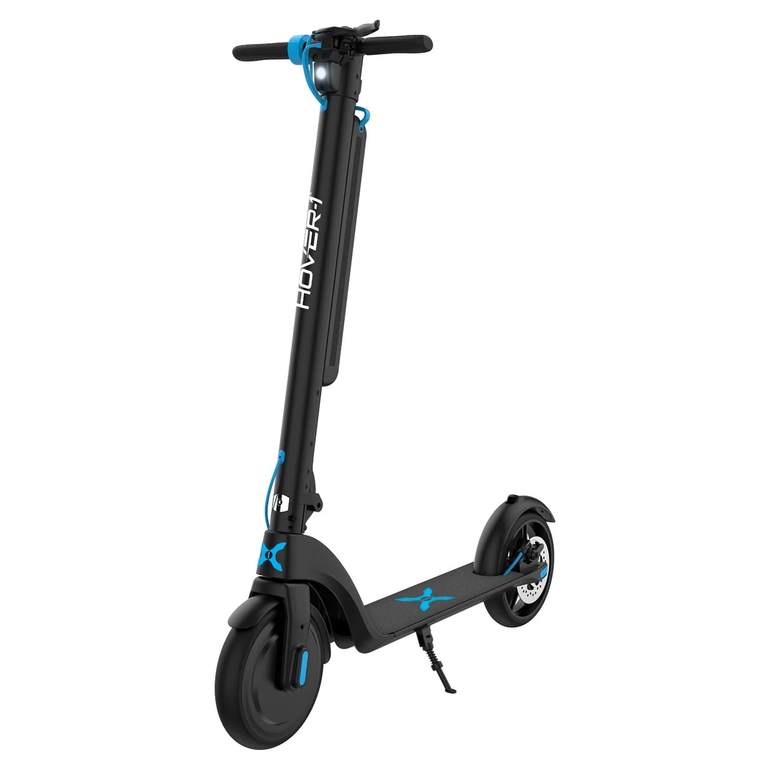 Hover-1 Blackhawk Electric Scooter with LED Headlights, 15 MPH Max Speed, 220 lbs Max Weight, 28 Miles Max Distance, Black, UL 2272 Certified