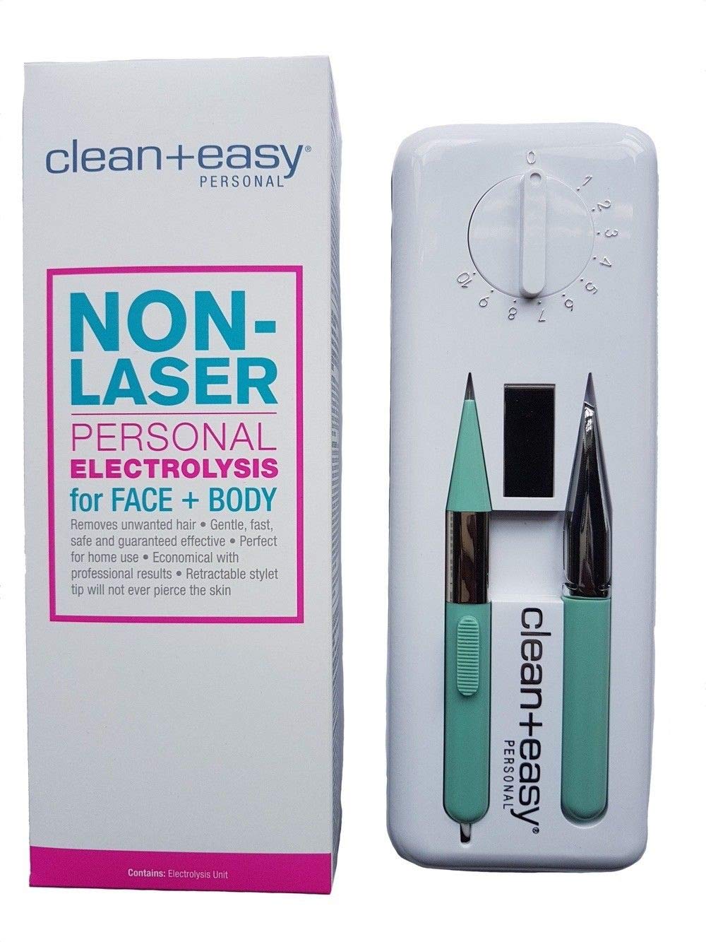 American International Industries Clean + Easy Deluxe Electrolysis Home for Coarse Hair Pack of 2