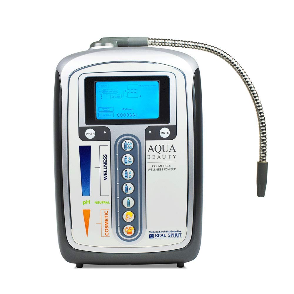 Aqua Ionizer Deluxe | Water Ionizer | 7 Water Settings | Home Alkaline Water Filtration System | Produces pH 4.5-10.0 Alkaline Water | Up to -600mV